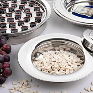 Steadfast Selections - (Cup Tray Lid) Premium Communion Trays for Churches | Communion Set | Communion Plates for Church | Communion Tray Set | Communion Supplies | Church Communion Ware Sets