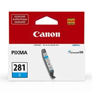 Canon PGI-280 XL Pigment Black Ink & 281 Cyan Ink-Tank Compatible to TR8520, TR7520, TS9120 Series,TS8120 Series, TS6120 Series, TS9521C, TS9520, TS8220 Series, TS6220 Series