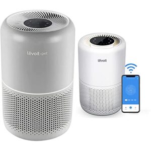 levoit air purifier for home large bedroom & air purifiers for home large room, smart wifi alexa control, h13 true hepa filter, white