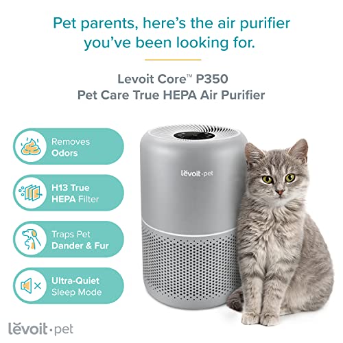 LEVOIT Air Purifiers for Home Large Room, White & Air Purifier for Home Large Bedroom, H13 True HEPA Filter, Air Cleaner for Pets Hair Dander Allergies Odors