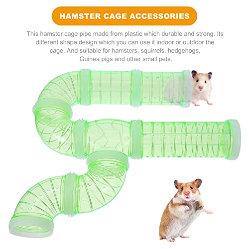 Hamster Tubes Set- DIY Assorted Connection Hamster Tunnel Tube Toy, Ferret cage Tunnel Excercise Toy for Hamsters Gerbils Mouse and Other Small Hamster cage Accessories (Sky Blue)