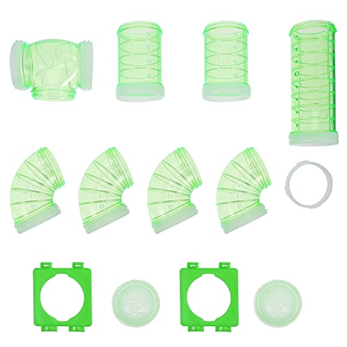 Hamster Tubes Set- DIY Assorted Connection Hamster Tunnel Tube Toy, Ferret cage Tunnel Excercise Toy for Hamsters Gerbils Mouse and Other Small Hamster cage Accessories (Sky Blue)