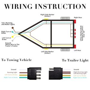 Trailer Wiring Harness Kit 36ft, Serlainxin Trailer Wiring, Trailer Wiring Kit, Trailer Wire Kit, 4 Pin Trailer Wiring Harness, Trailer Harness, 4 Wire Trailer, 4 Plug Trailer, Trailer Connector