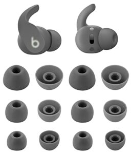 alxcd eartips compatible with beats fit pro, s/m/l 3 sizes 6 pairs soft silicon earbuds tips replacement ear tips, compatible with beats fit pro 6 pairs sage gray