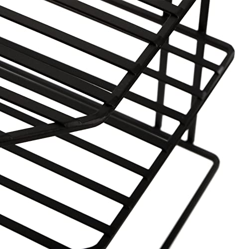 Frcctre 3-Tier Kitchen Corner Shelf Rack Counter and Cabinet Organizer, 9x9x7.5 Inch Metal Wire Kitchen Counter Pantry Cabinet Organizer and Storage Shelf for Plates, Cups, Dishes