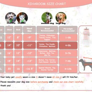 MSNFOASM Pet Dog Pink Stripe Dog Dress,Dog Tutu Lace Skirt Wedding Dress for Small Girl Dogs Cats（Pink Stripe M）