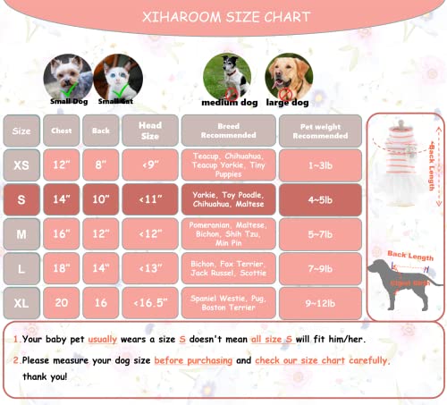 MSNFOASM Pet Dog Pink Stripe Dog Dress,Dog Tutu Lace Skirt Wedding Dress for Small Girl Dogs Cats（Pink Stripe M）