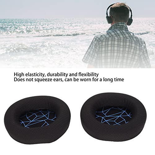 VBESTLIFE Headphone Ear Pad Replacement, High Elasticity Ear Cushion Pads for SteelSeries Arctis 3/5/7, for Arctis 9, for Arctis 1, for Arctis pro, for ATH M40X M50X M50XBT (Blue Silk)