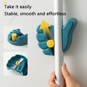 HZIYOU Broom Holder, Mop Clips, Sturdy Broom Holder Wall Mount, Super Anti-Slip Utility Hooks for Home, Bathroom, Kitchen, Garden, Garage (3 Pcs)