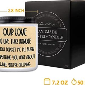AharHora Funny Gift Candle for Women Men, Scented Candles Gifts for Women Her Him, Unique Gifts for Couples, Husband, Wife, Fiance, Lover, Girlfriend, Boyfriend, Valentines Day Gifts