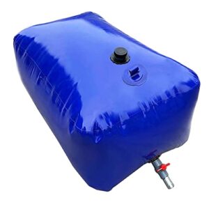 64 gallon water storage bladder heavy duty truck bed camping agricultural farm portable large-capacity foldable water container with shut off valve