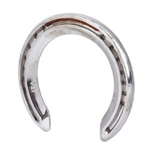 4pcs Horseshoe Kit, Aluminum Alloy Horse Shoes Light Weight Reliable Practical Horse Riding Accessory for Horse Racing Racecourse(No 4)