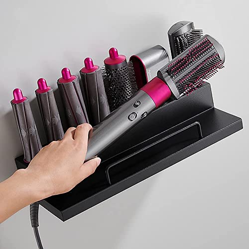 UASIO Storage Holder for Dyson Airwrap Curling Iron Accessories 8-Head Shaper Support Wall Mounted Rack Bracket Stand with Adhesive for Home Bathroom