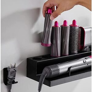 UASIO Storage Holder for Dyson Airwrap Curling Iron Accessories 8-Head Shaper Support Wall Mounted Rack Bracket Stand with Adhesive for Home Bathroom