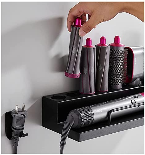 UASIO Storage Holder for Dyson Airwrap Curling Iron Accessories 8-Head Shaper Support Wall Mounted Rack Bracket Stand with Adhesive for Home Bathroom