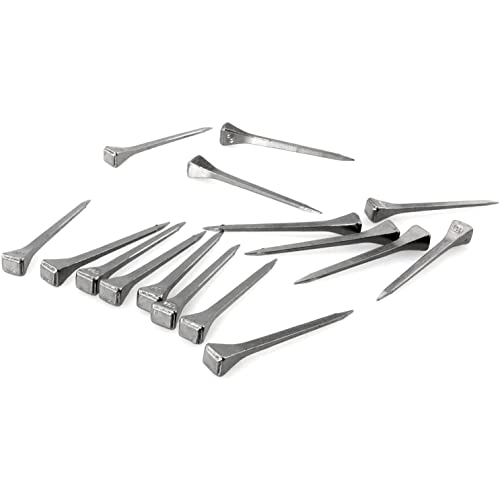 JJHXSM 50pcs Horseshoe Nail E5 51mm Cold-Rolled Steel Horseshoe Nails for Horse Raining Harness Repair