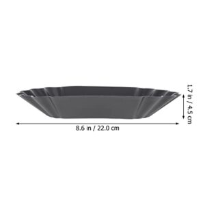 HEMOTON Coffee Tray Coffee Beans Tray Coffee Cupping Sample Tray Scooper Beans Sample Display Tray for Weighing and Filling Coffee Beans Black Oval Tray