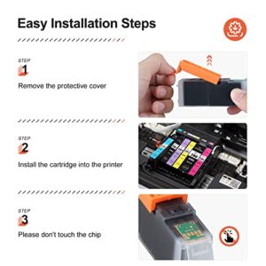 v4ink PGI280XXL CLI281XXL Compatible Replacement for Canon 280XXL 281XXL Ink for Canon Pixma TS6100 TS702 TR7520 TS8200 TR8620 TS9521C TS9500 TR8520 TR8500 Printer - Without Photo Bule