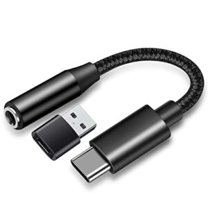 usb type c to 3.5mm audio jack headphone adapter for samsung s22 s21 s20 fe galaxy z flip 3 fold note 20 stereo dongle usbc aux cable cord for ipad mini air pro oneplus 9 8t google pixel 6 5