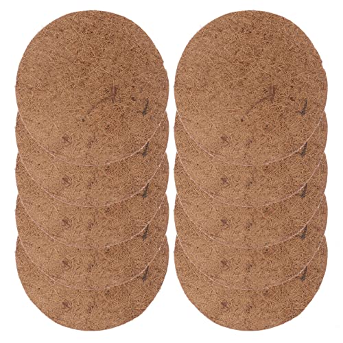 TEHAUX Pigeon Nesting Pads Natural Fiber Parrots Breeding Nests Bird Eggs Mat Provides Warm Hut Material Bedding for Birds, Pigeons, Chicken (10 PCS)