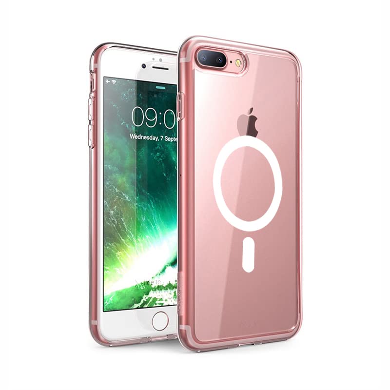 Tigowos Magnetic Phone Case for iPhone 8 Plus Case with MagSafe Wireless Charging Shockproof Protective Case for iPhone 8 Plus(5.5")， Clear