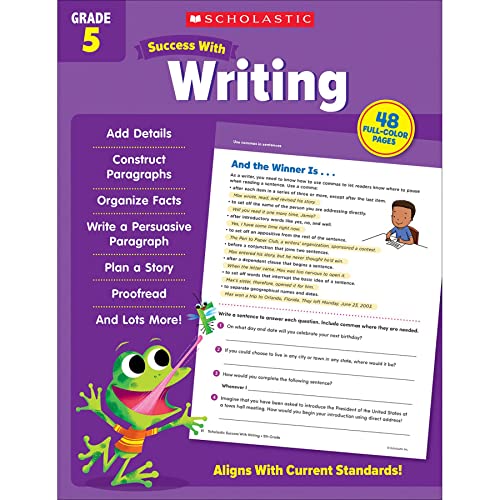 Scholastic Teacher Resources Scholastic Fifth Grade Success Workbooks, 4 Book Set