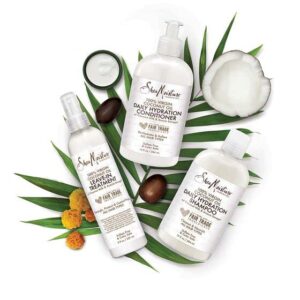 SheaMoisture Daily Hydrating Conditioner for All Hair Types 100% Virgin Coconut Oil, Sulfate Free, Pack of 2-13 Oz Ea