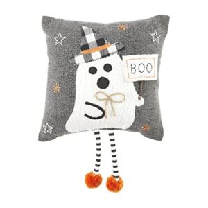 mud pie halloween dangle leg pillow, 1 count (pack of 1), ghost