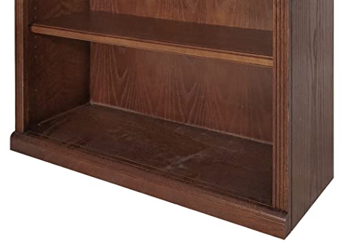 Martin Furniture Huntington Oxford 72" Wood Bookcase, Storage Cabinet, Office Shelves, Brown (HO3672/B)