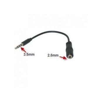 Headphone Adapter 2.5mm to 3.5mm Earphone Jack Converter Earbud Compatible with Lively Jitterbug Smart3