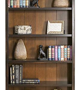 Martin Furniture Hartford Open Wood Bookcase, Storage Cabinet, Office Shelves, Brown (IMHF4078)