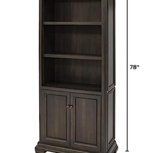 Martin Furniture Executive Bookcase with Doors, Fully Assembled, Brown (IMSA3678D)