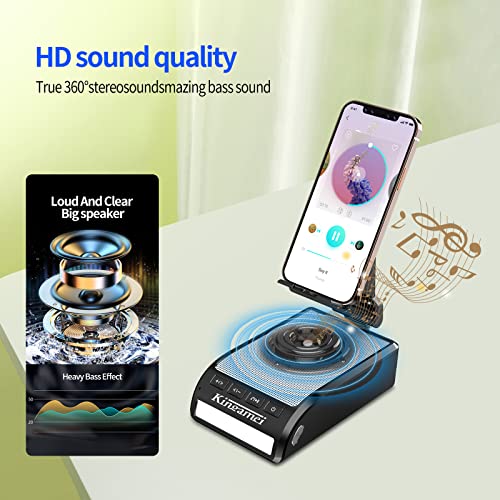 Men Female Dad Festival Gift - Cool Boy Friend Portable Bluetooth Speaker with Phone Stand Wife Kitchen Mens Gadgets Accessories Great Holiday Birthday Present Tech Christmas Father Gifts Son for Mom