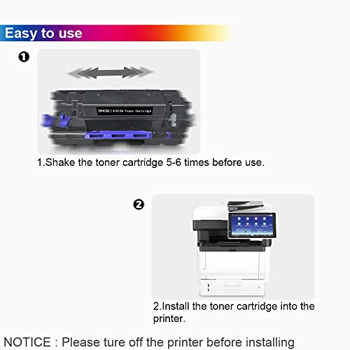 CHENPHON Compatible IM430 Toner for Ricoh 418126 (17,400 Pages) Black High Capacity Toner Replacement for Ricoh Savin and Lanier IM 430F P 502 Printer (Black 1-Pack)