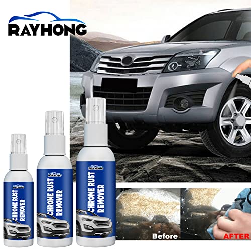 RAYHONG Rust Remover, Anti Rust Removal Spray for Metal Parts, Rollers, Door Hinges & Brake Parts, Anti Rust Inhibitor for RVs, Boats, Cars, Bikes