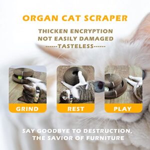 Magic Organ Cat Scratching Board ,Organ Cardboard Cat Scratcher for Indoor Cats Toys (1pcs)