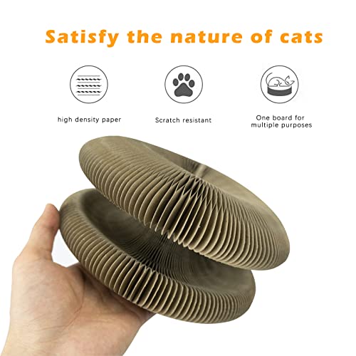 Magic Organ Cat Scratching Board ,Organ Cardboard Cat Scratcher for Indoor Cats Toys (1pcs)