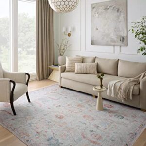 Loloi II Elysium Collection ELY-01 Pebble/Multi 5'-0" x 7'-6" Area Rug