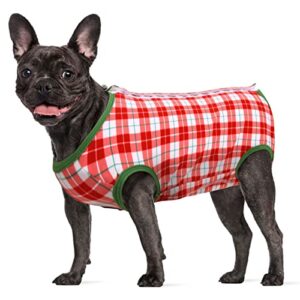 idomik recovery suit for dogs, dog onesie surgery recovery shirt abdominal wound surgical clothes post-operative vest pet surgery wear, e-collar cone alternative for female male