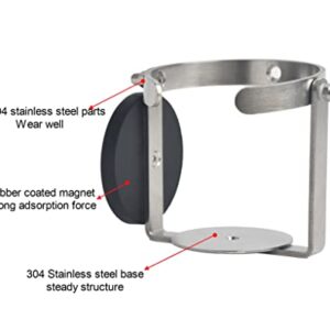 Universal Multidirectional Magnetic Cup Holder, Horizontal Mounting Magnetic Cup Holder, Side Mounted Magnetic Cup Holder, Suitable for Placing All Kinds of Cups on Tractor, Lawnmower and Forklift