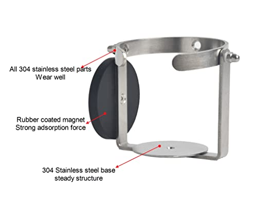 Universal Multidirectional Magnetic Cup Holder, Horizontal Mounting Magnetic Cup Holder, Side Mounted Magnetic Cup Holder, Suitable for Placing All Kinds of Cups on Tractor, Lawnmower and Forklift