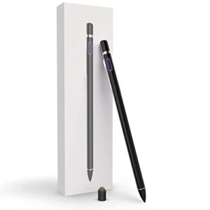 laozhou best bk stylus pen pencil pro 12.9/11/10.5/9.7 inch air 5/4/3/2/1 ipad 9/8/7/6/5/4/3/2 mini 6/5/4/3/2/1 generation alternative drawing writing digital smart stylist for touch screens, black