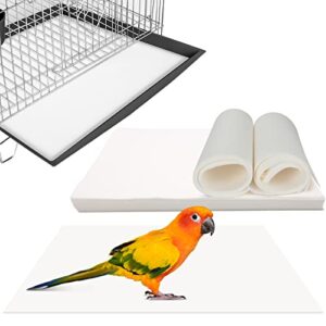 bird cage liners 17×12 inches, color you bird cage paper liners non-woven parakeet cage liners 100 sheets precut bird cage paper absorbent bird cage liners for large bird cage