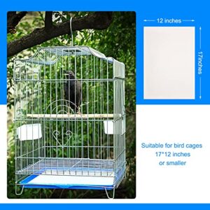 Bird Cage Liners 17×12 Inches, Color You Bird Cage Paper Liners Non-Woven Parakeet Cage Liners 100 Sheets Precut Bird Cage Paper Absorbent Bird Cage Liners for Large Bird Cage