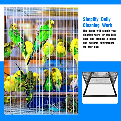 Bird Cage Liners 17×12 Inches, Color You Bird Cage Paper Liners Non-Woven Parakeet Cage Liners 100 Sheets Precut Bird Cage Paper Absorbent Bird Cage Liners for Large Bird Cage
