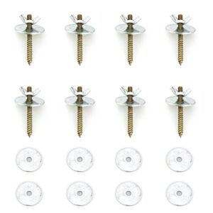 heyous 8 set bird cage feeder stand perches accessories hardware - 8pcs wing nut 8pcs set screw and 16pcs flat washer hamster board pole fixing breeding box screws
