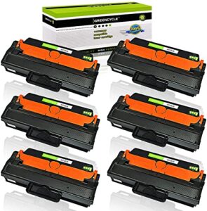 greencycle 6 pack compatible toner cartridge replacement for samsung 115l mlt-d115l mltd115l use in xpress sl-m2880fw sl-m2870fw sl-m2830dw m2820 m2830 m2870 m2880 printer