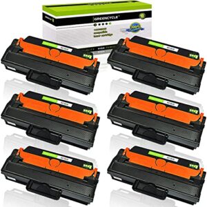 greencycle 6 Pack Compatible Toner Cartridge Replacement for Samsung 115L MLT-D115L MLTD115L Use in Xpress SL-M2880FW SL-M2870FW SL-M2830DW M2820 M2830 M2870 M2880 Printer