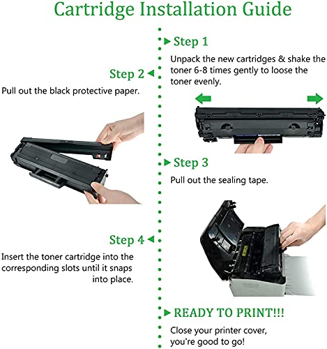 greencycle 6 Pack Compatible Toner Cartridge Replacement for Samsung 115L MLT-D115L MLTD115L Use in Xpress SL-M2880FW SL-M2870FW SL-M2830DW M2820 M2830 M2870 M2880 Printer