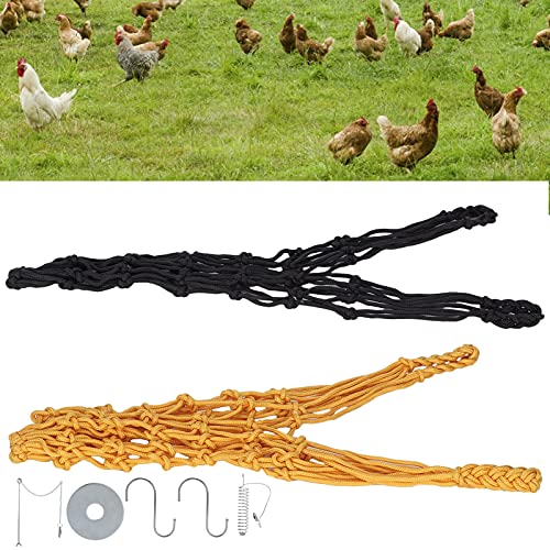 Pssopp Slow Feed Hay Net Bag Fruit Holder Chicken Hanging Feeder Treat Feeding Tool Chicken Veggies Net Bag